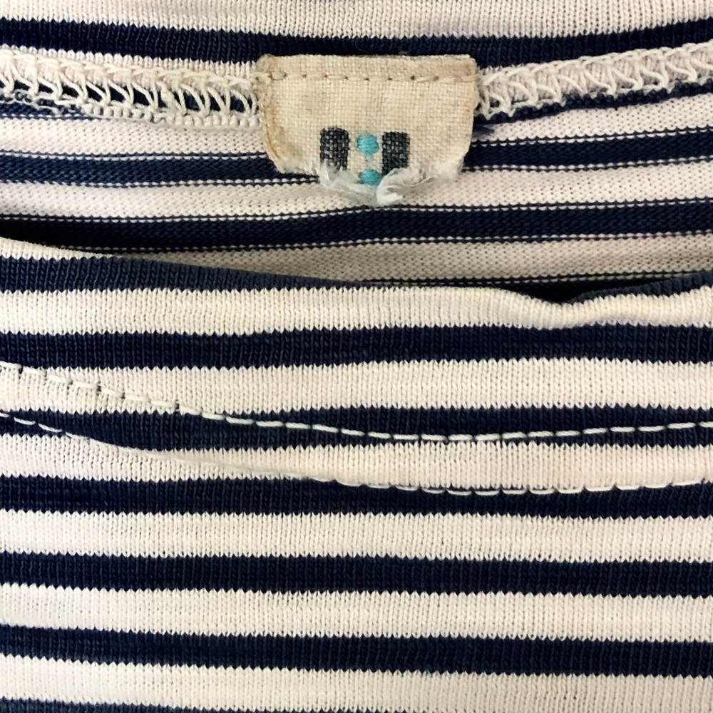 45RPM umii908 Breton Stripe Shirt Long Sleeve Cotton Size XS made in Japan - Picture 2 of 9
